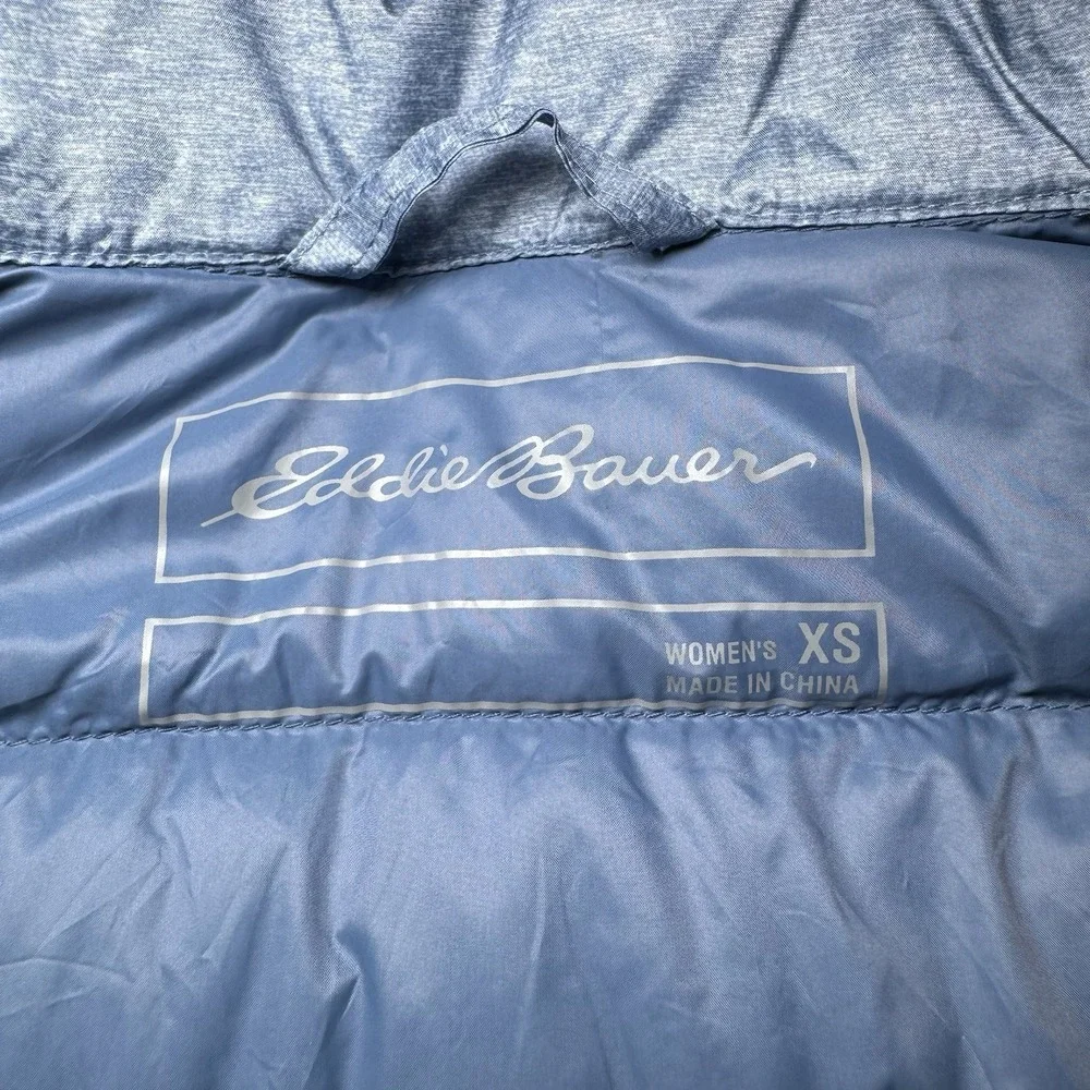 Eddie Bauer Down EB650 Jacket Women's XS‎ Puffer Packable Warm Silver Gray